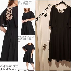 Torrid black swing dress